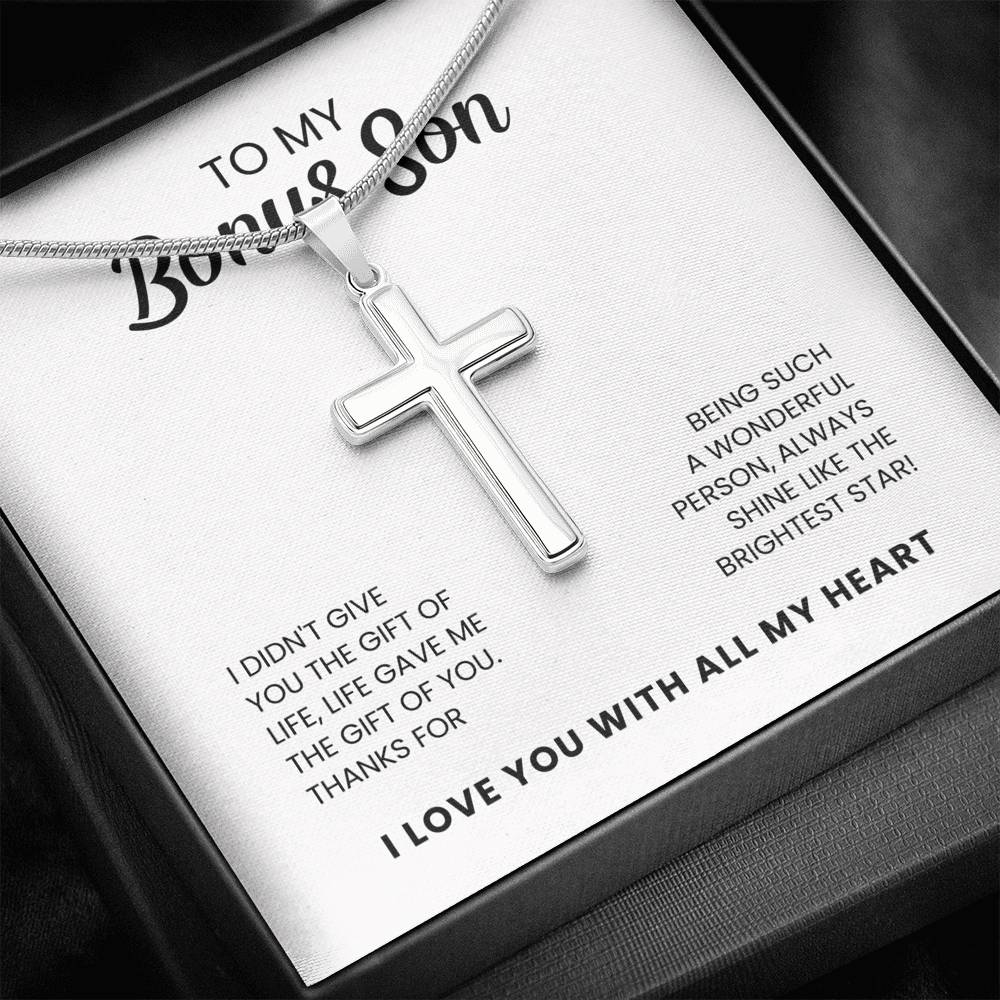 To My Bonus Son | Shine Like the Brightest Star | Necklace