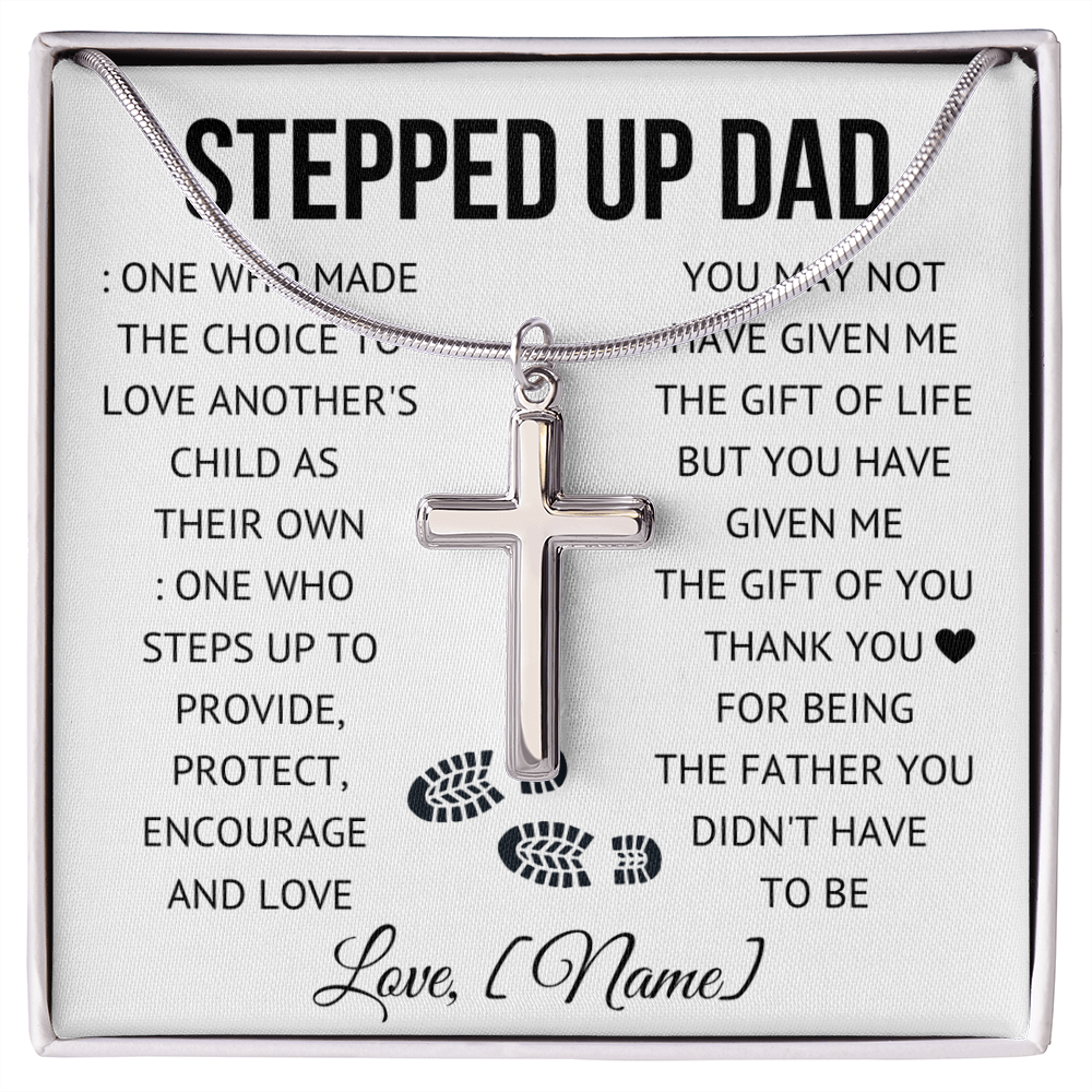 Stepped Up Dad | Thank You For Loving Me | Necklace