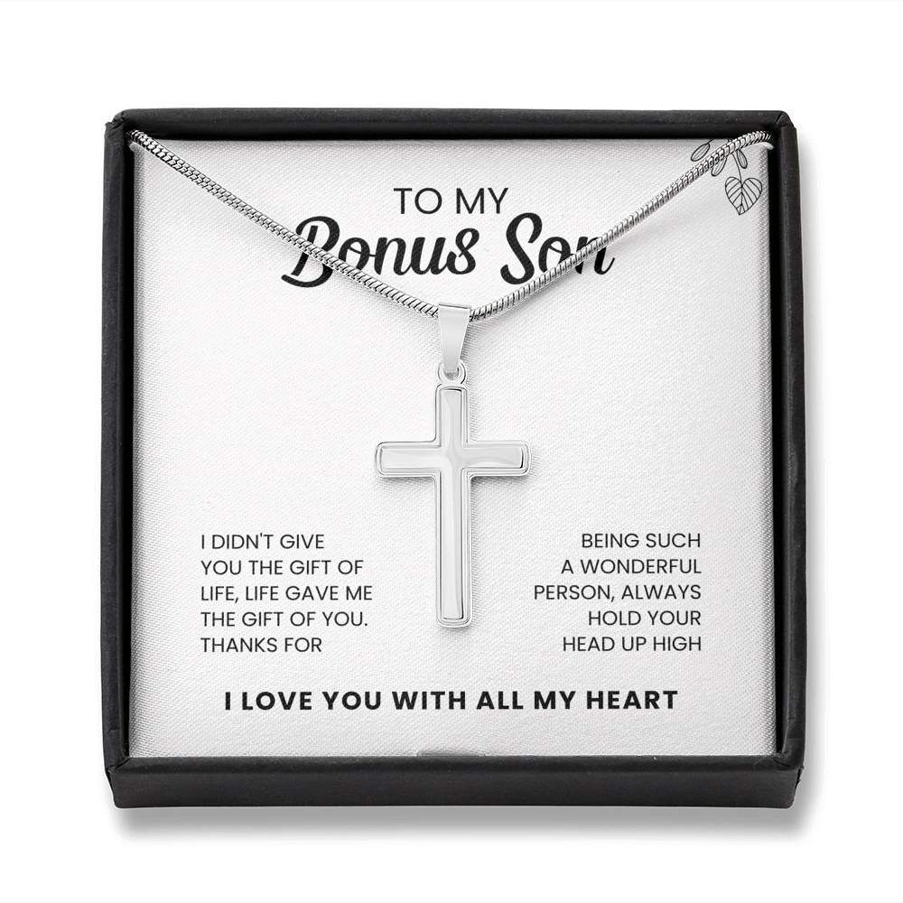 To My Bonus Son | Hold Your Head Up High | Necklace