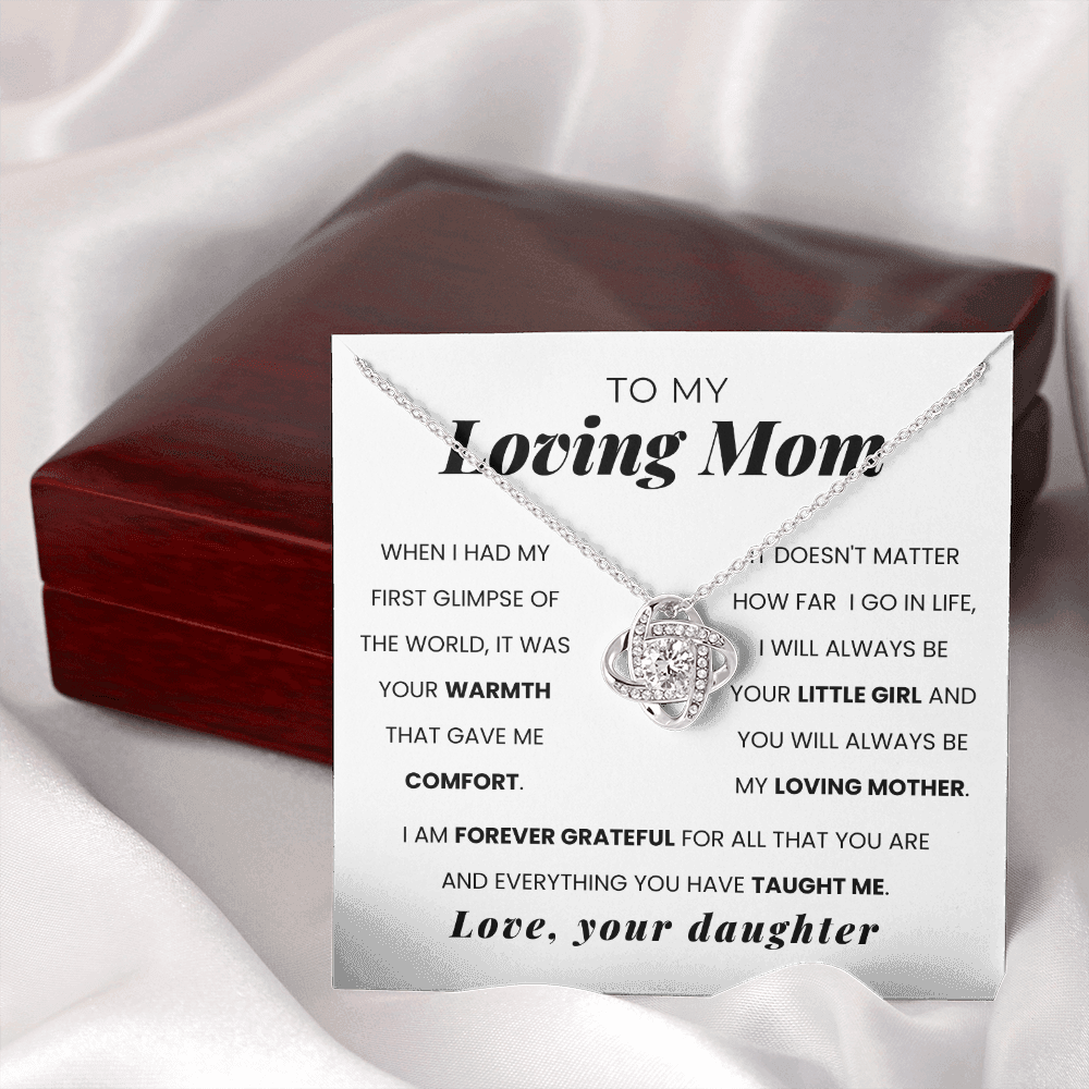 To My Loving Mom | Your Warmth Gave Me Comfort | Necklace