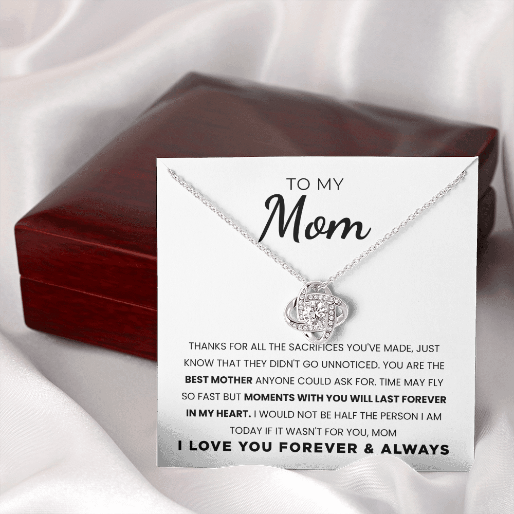 To My Mom | Thanks For All The Sacrifices | Necklace