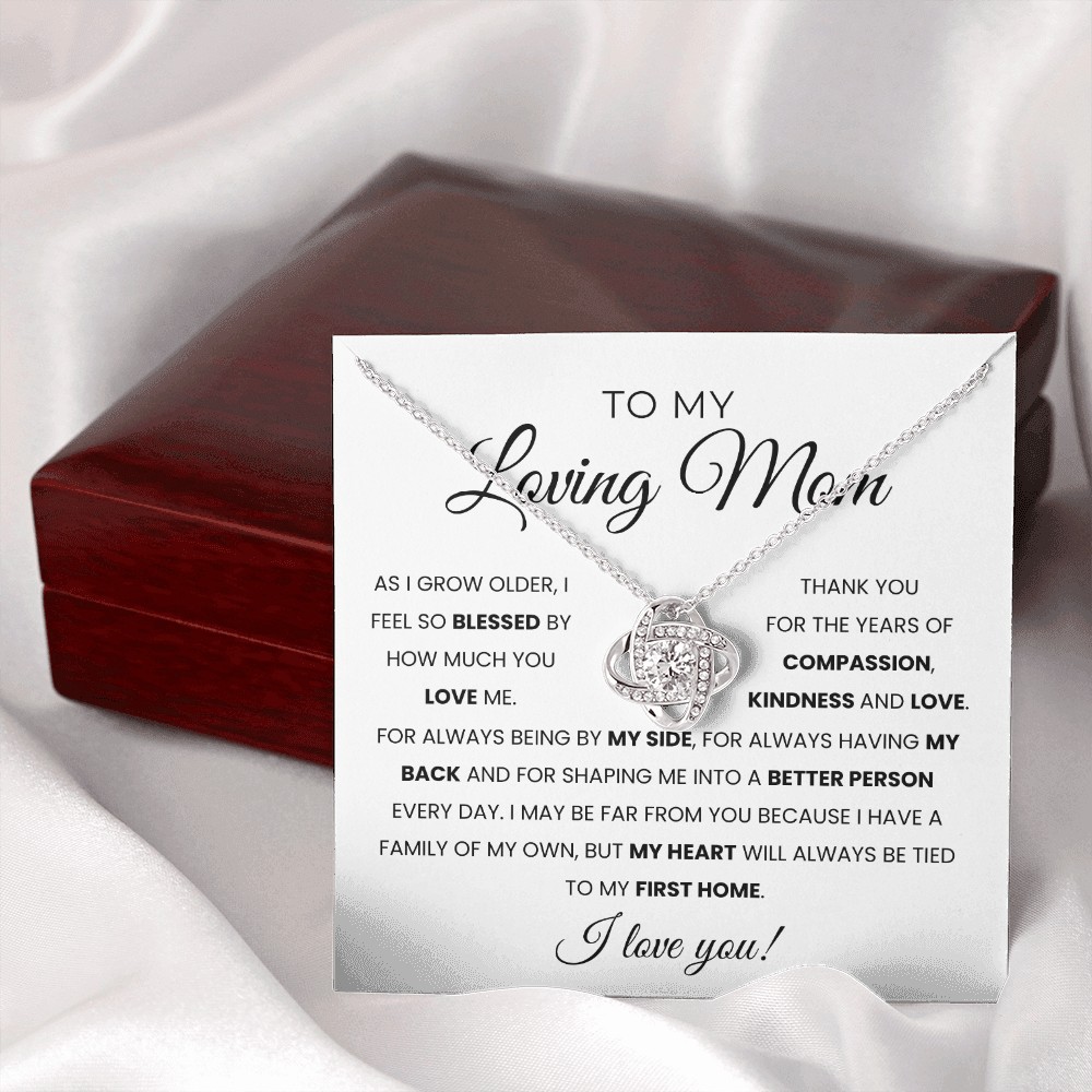 To My Loving Mom | Thank You For Being There By My Side | Necklace