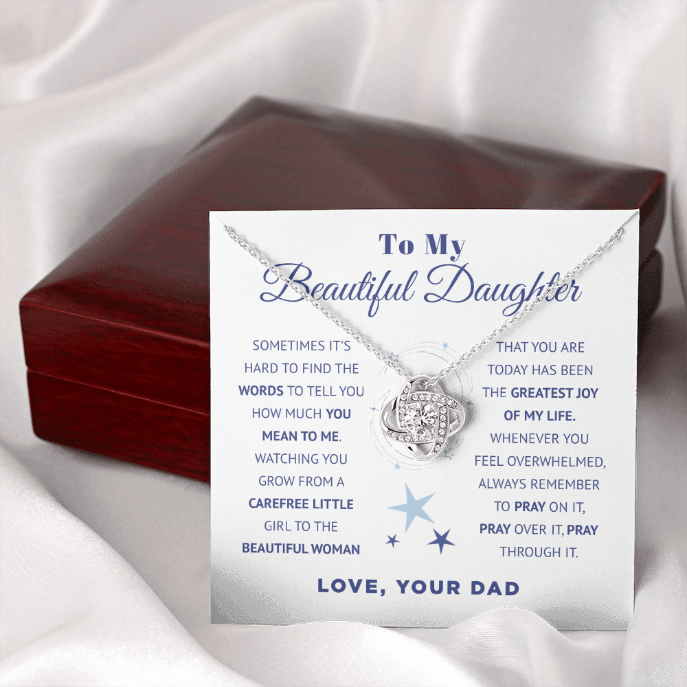 To My Beautiful Daughter | Always Pray | Necklace