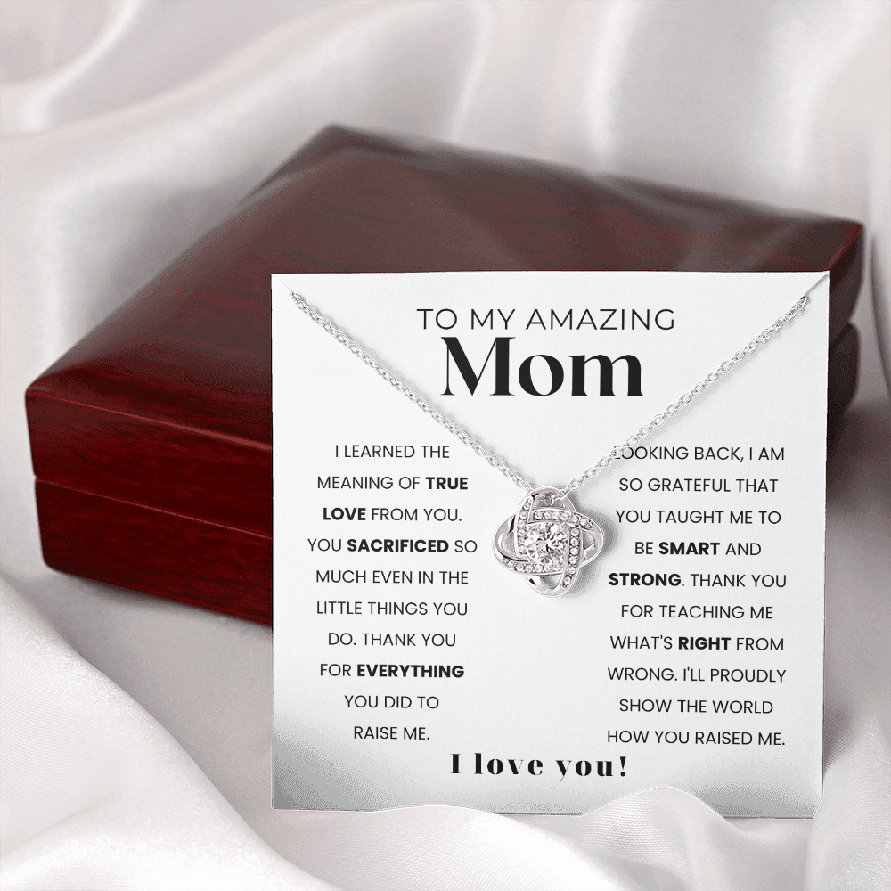 To My Amazing Mom | I Am Grateful For Everything You Did | Necklace