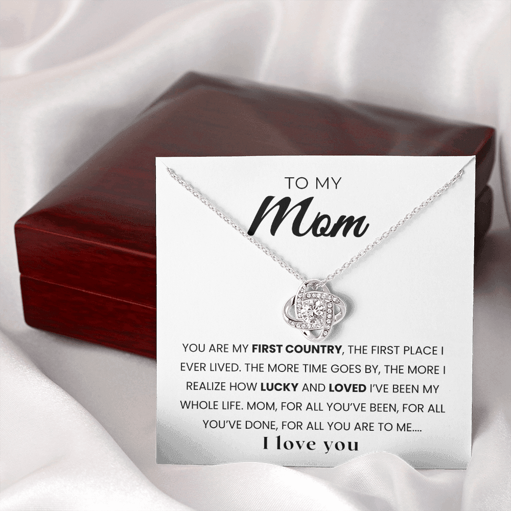 To My Mom | I'm Lucky To Beloved By You | Necklace