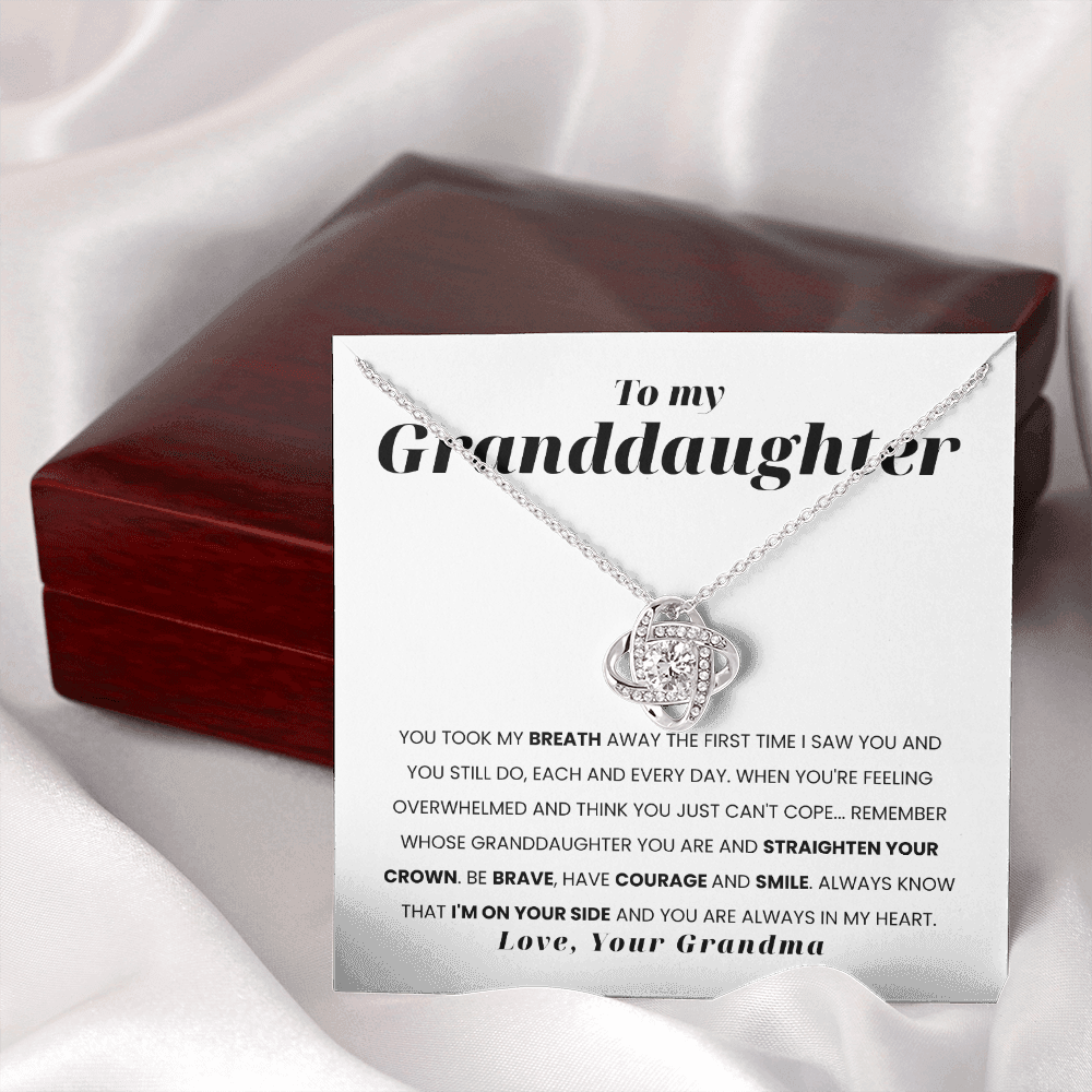 To My Granddaughter | Straighten Your Crown | Necklace