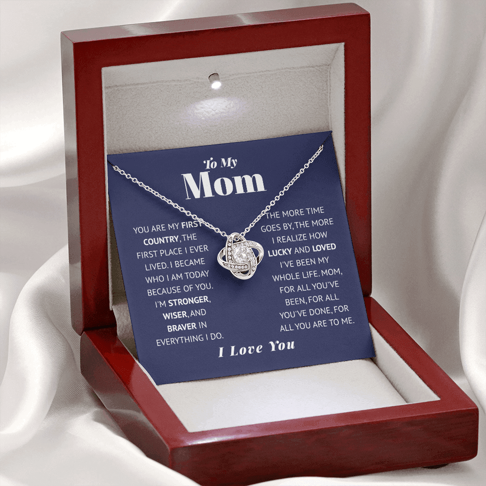 To My Mom | You Are My First Country | Necklace