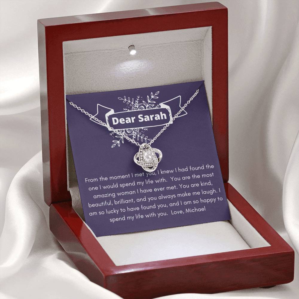 Dear [Name] From [Name] Romantic - 14k White Gold Finish - Glitter By Kate Wild