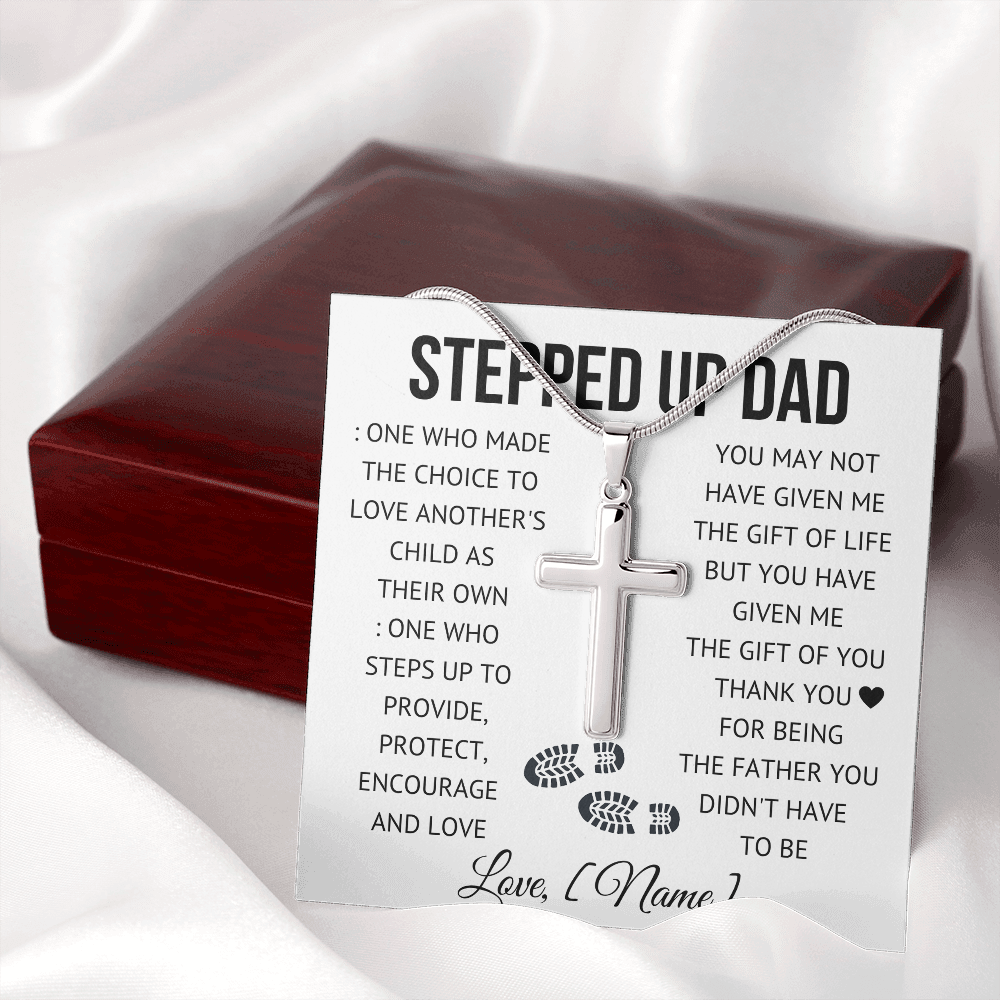 Stepped Up Dad | Thank You For Loving Me | Necklace