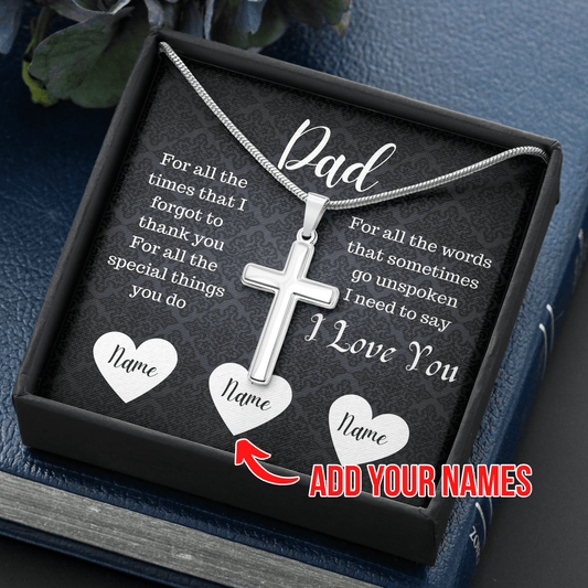 To My Dad | I Love You - Personalize it Now | Necklace